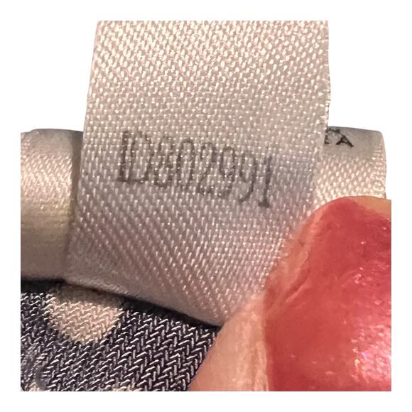 Chico’s Women’s 1 Navy Scoop Neck Cream Polka Dot 3/4 Sleeve Loose Tunic Top - Picture 7 of 10